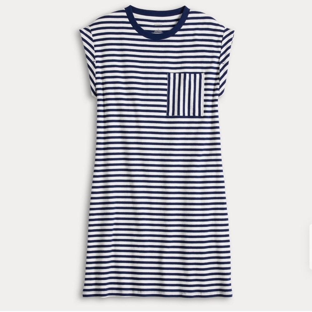 3/$10 EUC Sonoma Striped Shirt Dress